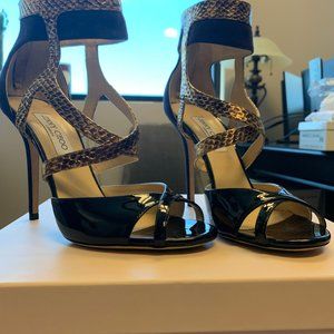 Jimmy Choo Heel Purple/Gold/Black